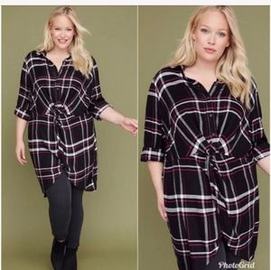 Lane Bryant Plaid Flannel Shirt
